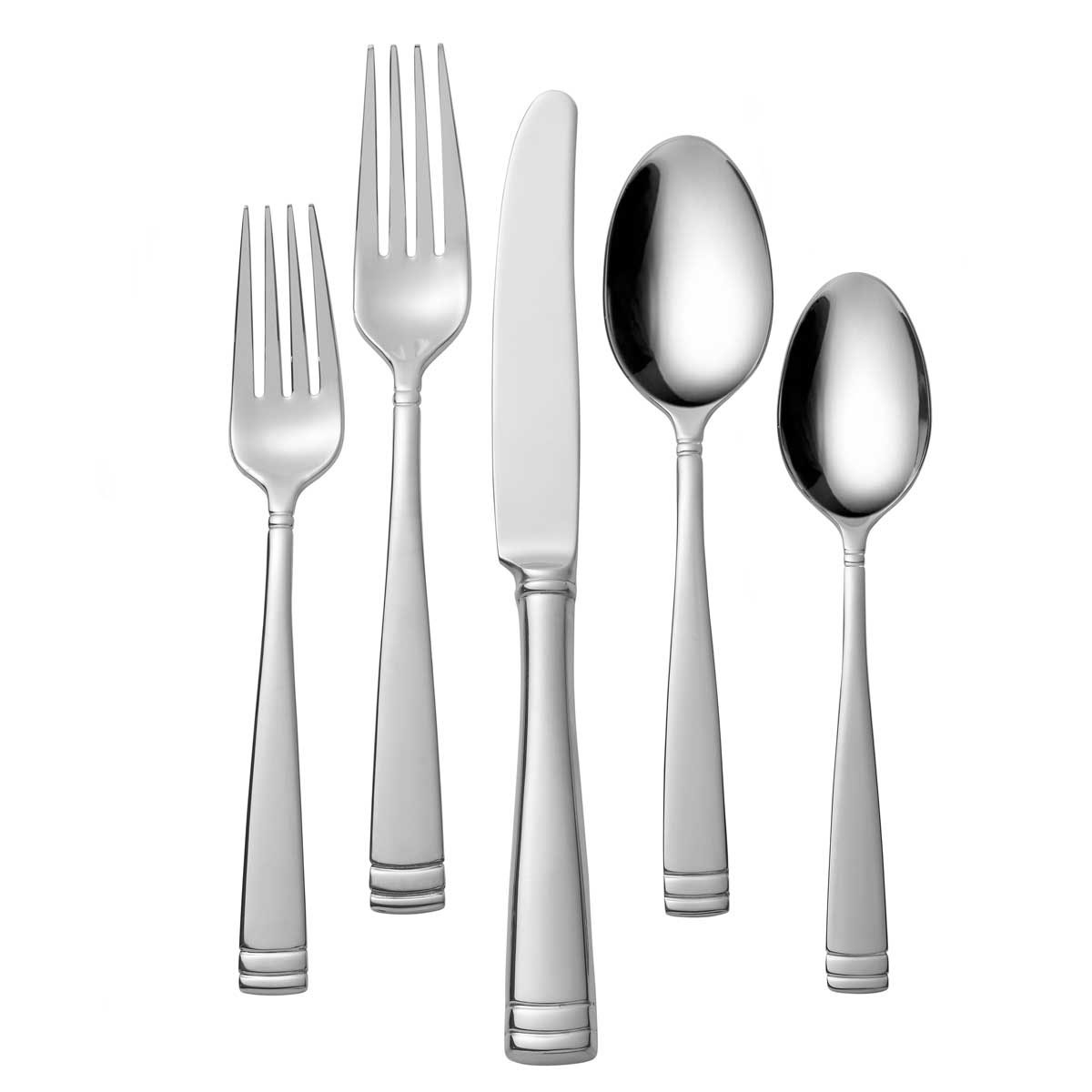 Waterford Stainless Steel Flatware 65 Piece Gift Boxed Set, Conover